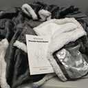 VOLISUN Wearable Heated Throw Blanket Electric Shawl,Heated Wrap Poncho Robes Hoodie for Adult,Birthday for Mom Women Grandma,9 Heating Levels & 1-10 Hours Time Settings,Grey (64*50" Grey)