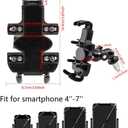 evomosa Motorbike Phone Mount Adjustable Smartphone Support Holder fit for Motorcycle Fork Stem Round Holes 13mm-20mm