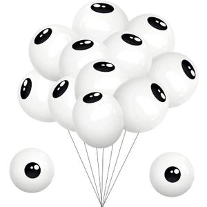 100PCS Eyeball Balloons - Latex Eye Balloons Halloween Decorations Garland Supplies