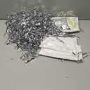 10 Pack Silver Backdrop Curtain 3.2ft x 8.2ft Metallic Tinsel Foil Fringe Curtains Photo Booth Background for Birthday Party Decoration Baby Shower Engagement Wedding Christmas Decoration (Silver)