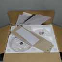 42 Inch Ceiling Fans with Lights and Remote, Low Profile Ceiling Fan with Light Flush Mount, Reversible, 6 Speeds, 3CCT Dimmable White Ceiling Fan for Bedroom Dinning Room Indoor