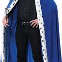 California Costumes womens Royal Cape and Crown Set (Standard - One Size, Blue)