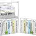 Cube Storage Organizer Acrylic Book Case Display Case Box Stackable Book Storage Containers With Magnetic Door Clear Plastic Portable Organizer For Living Room Bedroom 3 Pack