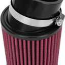 FVRITO 62mm 212cc Air Filter Cleaner Kit for Predator 212 196cc 224cc GX160 GX200 6.5HP Clone Engine Coleman CT200U CT200U-EX BT200X KT196 Baja Warrior MB165 MB200 Mini Bike Go Kart Parts Red