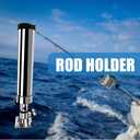 Cost-Effective Fishing Rod Holder Set, Pack of 2 Fishing Rod Holder for Boat, 316 Stainless Steel Adjustable Fishing Pole Holder, Marine Deck Mount Trolling Rod Holder for Boat Ship Yacht