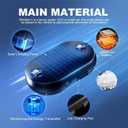 2 x Anti-freeze Electromagnetic Car Snow Removal Device, 2026 New Portable Solar Electromagnetic Molecular Interference Freeze and Snow Remover Instrument for Ice and Snow Scraping (dark blue, 3 PCS)