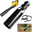 Leaf Blower Air Booster, Air Flow Booster for Blower, Turbo Nozzle Extension Boosts Universal Cordless High-Flow Airs Boost Attachment, Speed & Power for Yard, Lawn, and Driveway Cleanup (Black)