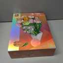 Flower Bouquet Building Set Tulips Rose with Vase for Adults -1011pcs