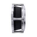 High Flow Air Filter Intake Kit with Skull Design for Harley Dyna Softail Touring EVO (Chromed, Built-in Breather) 1993-2017