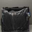 LET'S CAMP Folding Stadium Seat Bleacher Chair with Cup Holder, Mesh Bag and Hide Hooks, Portable Stadium Chair with Back and Cushion (Black Grey - 2 Pcs)