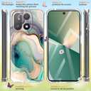 for oneplus 15 case Marble Slim Anti-Drop Shockproof Protective Soft Shockproof Clear Phone Protective Covers 6.87 Inch (Alpine Lake with Holder)