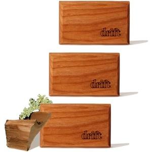 Drift Car Air Freshener - The Original Wood Air Freshener - Car Odor Eliminator - Long Lasting Scent - Metal Clip - Essential Oils - Clean Ingredients - Teak Scent 2 Pack Refill - NO CLIP INCLUDED