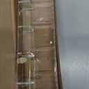 9.5 Large Acrylic Straw Holder for Cabinet Door - Reusable Tumbler Straw Organizer Storage, Small Kitchen Accessories Container, Ultra Sticky Cupboard Door Mounted (Transparent)