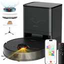 Robot Vacuum and Mop with Self-Emptying Station, 7000Pa Suction for Pet Hair on Carpets, LiDAR Navigation Creates No-Go Zones, Quiet, Works with Alexa, for Hardwood Floors & Multi-Floor Homes