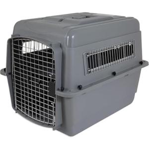 Petmate Sky Kennel - For Air and Travel, Airline Compliant Dog Crate for Pets up 15-30 lbs, Heavy Duty Dog Kennel, Made in the USA- 28 Inches