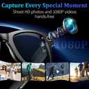 AI Smart Glasses with 8MP Camera, 1080P Video & HD Photo, Bluetooth Audio, AI Voice Assistant, Real-Time Translation, Object Recognition, Noise-Cancel Calls, Photochromic +2 Sunglasses Lenses
