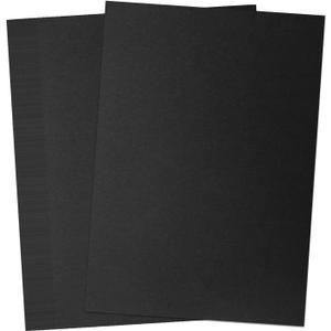 50 Sheets Extra Heavy Weight Black Cardstock Paper, 130 lb/350GSM A4 Cover Card Stock, Thick Black Construction Paper for Scrapbooking, DIY Cards Making, Arts and Crafts