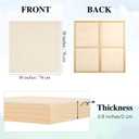 Aodaer 4 Pack Wood Panels 30 x 30 Inch Wooden Panels Canvas Unfinished Craft Wood Boards Panel for Art Crafts Acrylic and Oil Painting Pouring DIY Projects