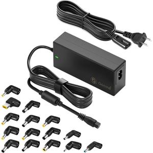 Gonine Laptop Charger 90W AC Adapter, Compatible with HP Lenovo Dell Acer Asus Toshiba Gateway Chromebook LCD Monitor Speaker Adjustable Output Voltage DC 19V 19.5V 20V 18.5V Universal Power Supply.