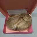 PANEWAY Hair Toppers For Women 20inch Long Wavy Curly Hair Topper Honey Blonde With Highlights Clip In Synthetic Wiglets Hair Pieces For Women