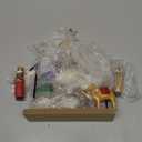 Juegoal Christmas Nativity Sets, Set of 13 Mini Nativity Scene Resin Figurines, Xmas Holy Family Table Ornaments Religious Holiday Party Supplies Collection Gifts Mantle Shelf Centerpieces Decorations