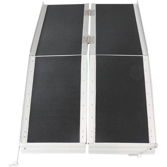 SEBLAFF 4FT 48inch x 28.7inch 600lbs Capacity Multi-Fold Wheelchair Loading Ramp for Loading Bicycle, Motorcycle, ATV, Quad, Lawnmower, Snowblower 1220mm x 730mm Aluminum