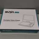 SUNPIN New 11.5" Portable DVD Player for Car and Kids, 9.5" Swivel Brightness Enhanced Screen, with Car Charger and Headrest Mount, Upgraded Remote Control, 5 Hours Battery, Dual Earphone Jack(Purple)