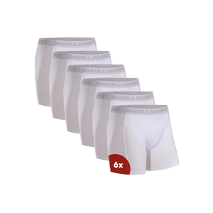 DANISH ENDURANCE Men's Cotton Boxer Briefs (6 or 10-Pack) – Soft, Stretchy, Breathable, With/Without Fly, US M