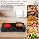 VBGK Electric Cooktop,2400W Electric Stove Top,Countertop and Built-in Hot Plate with Child Safety Lock, Timer, LED touch Knob Control,Overheat Protection,110V 2 Burner Induction Cooktop