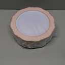 WDF 60pcs Pink Plastic Plates - 10.25inch Baroque Pink And Gold Disposable Dinner Plates for Upscale Parties -Special for Valentine's Party, Wedding, Birthdays