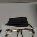 Gaoye Blue Light Blocking Glasses, Retro Round Eyewear Frame Anti Eyestrain Computer Glasses for Women Men (Tea Leopard/Transparent Lens)