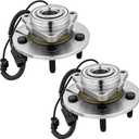 Pair 515151 Front Wheel Bearing Hub Assembly for Dodge Ram 2012-2018, Hub Bearing for Ram 1500 Classic 2019-2022 with ABS 5 Lugs