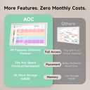 AOC Digital Calendar Wall Touch Screen, 15.6" Smart Electronic Wall Planner
No Subscription Family Dashboard, Sync Google iCloud Outlook, Chore Chart, Great for Family Schedules, Meal Planner, Rewards