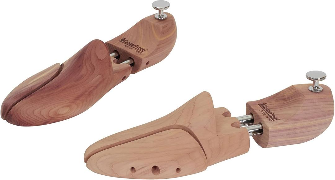 Household Essentials 77412-1 CedarFresh Men's Premium Red Cedar Wood Shoe Tree - Med(US)/Small (EU)