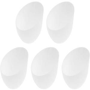 Uonlytech Horseshoe Lampshade Replacement 5-Pack Plastic Lamp Shade Covers for Floor Lamps Desk Lamps 5.35X4.33X1.37 Inches Durable Light Accessory for Living Room Bedroom Office (13.6x11x3.5cm)