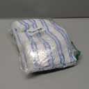 2 Pack Microfiber Mop Replacement Heads Compatible with O-Cedar Dual Action Flat Mop for Dry/Wet Use, Machine Washable Reusable Flip Mop Refills All Surface Cleaning(Blue White Stripe)