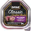 Evolve Classic Crafted Meals Venison Recipe Dog Food, 3.5 Ounce (Pack of 15) (EXP 01/08/28)