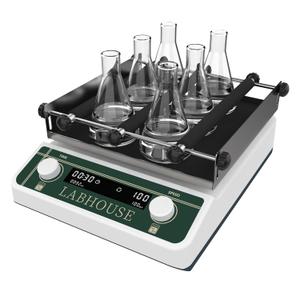 Lab Digital Orbital Shaker Mixer | 9.85"x9.85" Plate Size Adjustable Speed 40-200RPM Capacity 2KGS | Timed and Continuous Modes Rotator Shaker for Laboratory