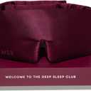DROWSY Silk Sleep Mask - Face-Hugging, Padded Cocoon for Luxury Sleep in Total Darkness - 100% Pure Mulberry Silk (La Vie En Rouge)