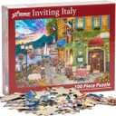 Vermont Christmas Company Inviting Italy Jigsaw Puzzle - 100 Piece Italy Puzzles for Adults & Families - 19" x 13" Jigsaw Puzzle of Italy with Large Fully Interlocking & Randomly Shaped Pieces