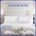 FluffCo Cooling Pillowcases, Queen Size, 100% Cotton, Machine Washable, Breathable, Set of 2