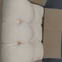 YZ HOME Rocking Chair Cushion, Set of Thicken Seat & Back Chair Cushions with Memory Foam, Non-Slip Chair Pad with Ties for for Indoor&Outdoor Rocker, Beige, 22x17x5/17x17x5 (Cream)