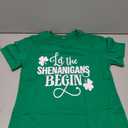 St Patricks Day Shirt Women Lucky Spirits Shirts Lucky Shamrock Graphic Tee Shenanigans Short Sleeve Tops S
