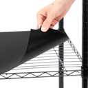 Sliner 8 Pack 18 x 48 Inch Wire Shelf Liner Black Plastic Waterproof Liners for Organizing Metal Rack Shelves, Kitchen Cabinets, Cupboard, Pantry