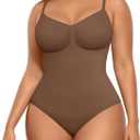 FeelinGirl Shapewear Bodysuit Tummy Control Body Shaper for Women Seamless Waist Snatching Shaper, M/L