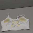 RUNNING GIRL High Impact Sports Bras for Women - Scoop Neck Strappy Sports Bra High Support Moulded Cup Workout Bra (Large)