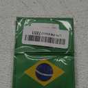 2 Pieces Brazil Flag Tactical Patch | Clear Knitting Embroidered Color | Military Hook and Loop Brazilian Emblem for Caps, Backpack,Vest,Uniform,Clothes, Helmet, Dog Harness