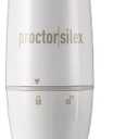 Proctor Silex Electric Immersion Blender with Detachable Dishwasher Safe Handheld Hand Blender Stick, 2-Speeds, 150 Watts, White (59739)