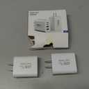 USB C Wall Fast Charger Block, 40W 4-Port Type C Charger Fast Charging Blocks PD Power Charger Adapter+QC 3.0 USB Multiport Charger Brick for iPhone 16/15/14/13/12 Pro Max, iPad, Galaxy S24/23-2Pack