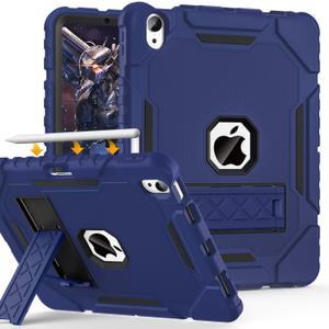 Grifobes Case for iPad Air 11-inch (M4/M3/M2) 2026/2025/2024, for iPad Air 5th/4th Generation 2022/2020 10.9", Heavy Duty Rugged Cover with Stand/Pencil Holder for i Pad Air 5 4 Gen(Navy Blue)